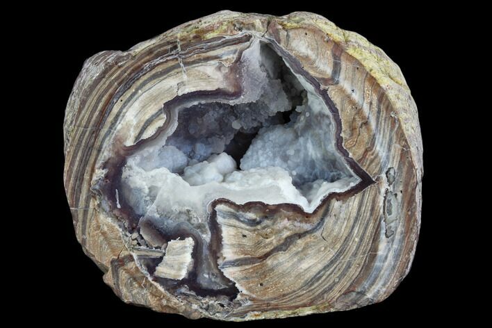Crystal Filled Dugway Geode (Polished Half) #121687